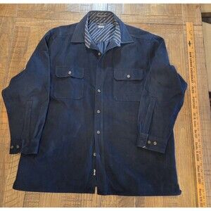 Levi Strauss co men’s button up long sleeve Jacket size XL blue